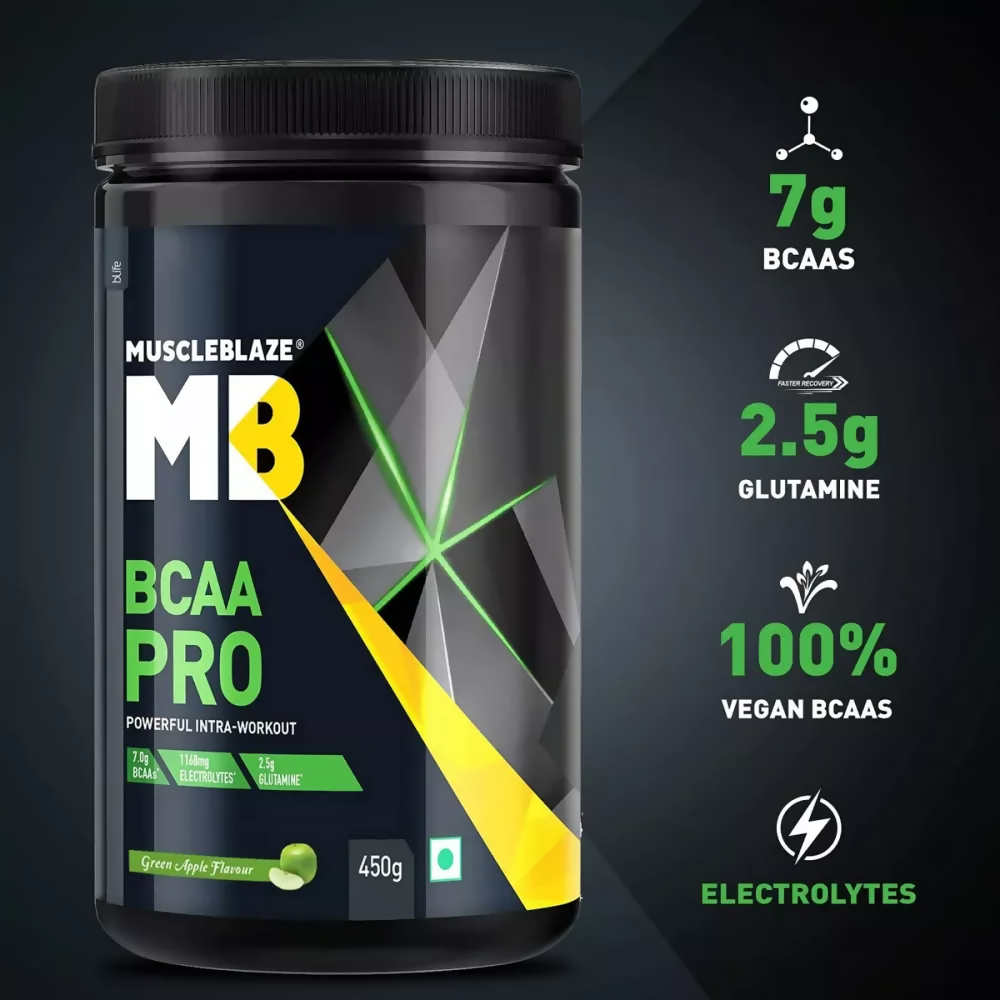 MuscleBlaze BCAA Pro Green Apple - Distacart