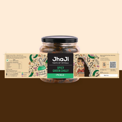 Jhaji Store Spicy Green Chilli Pickle - Distacart