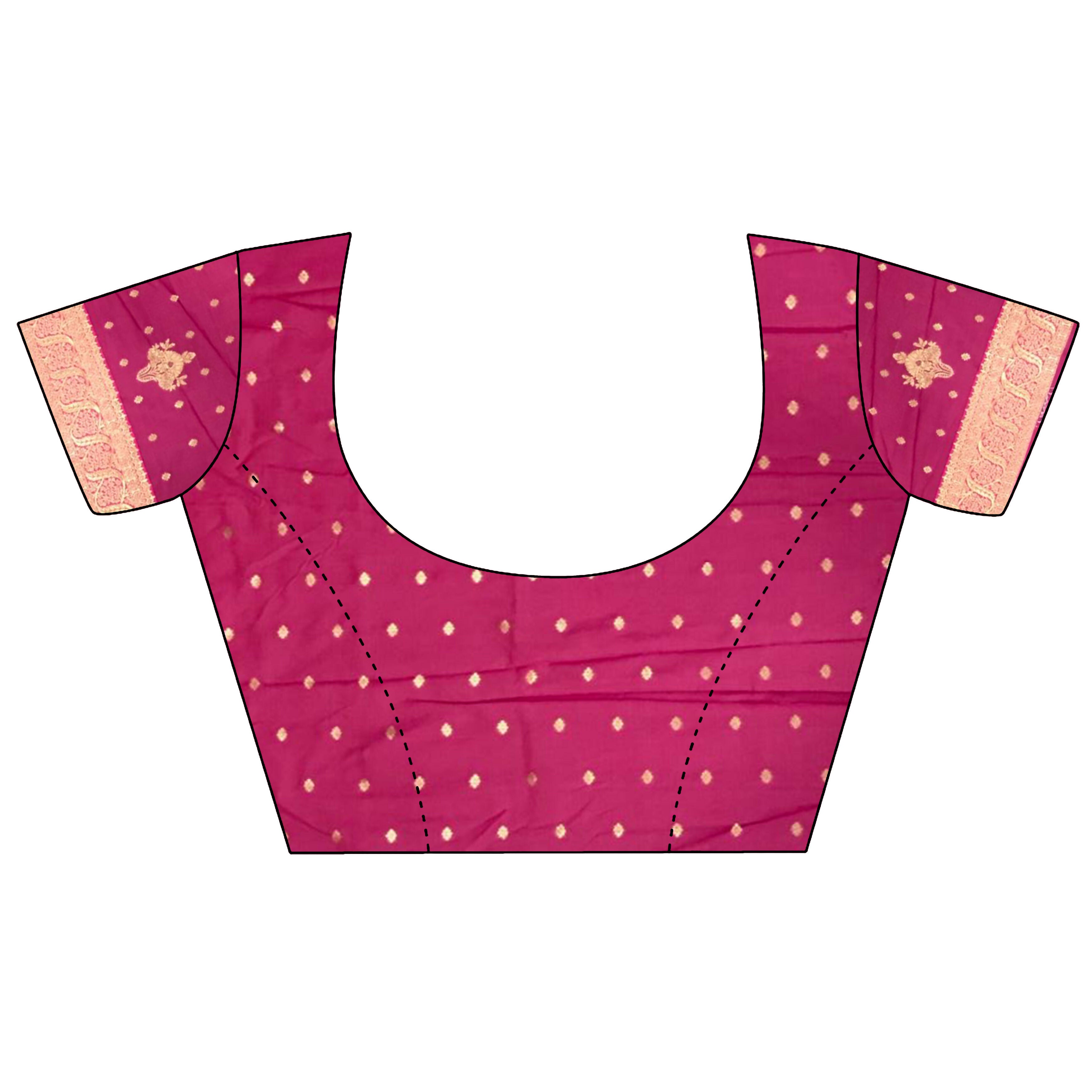 Joban Fashion Black Banarasi Soft Silk Woven Saree