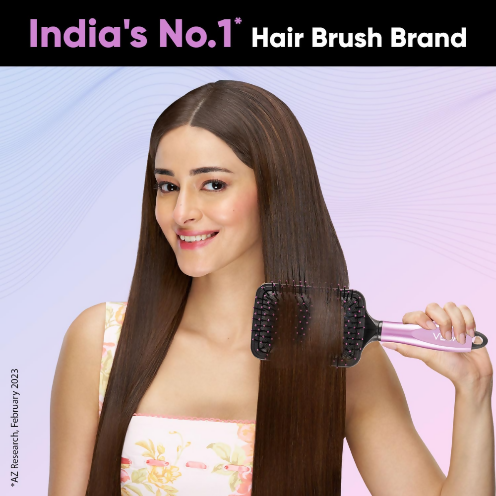 Vega Paddle Hair Brush with Cleaning Comb - Dista