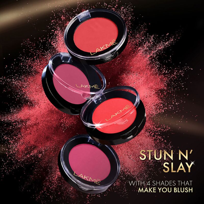 Lakme Face It Blush - Flushed Pink - Distacart