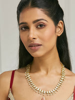 Thumbnail for Nuyug 22K Gold-Plated Kundan & Pearl Studded Matha Patti Head Jewellery