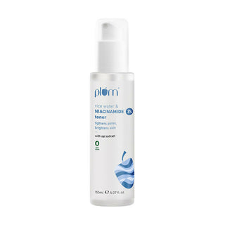 Plum 3% Niacinamide & Rice Water Face Toner - Reduces Pores & Blemishes For Bright Skin