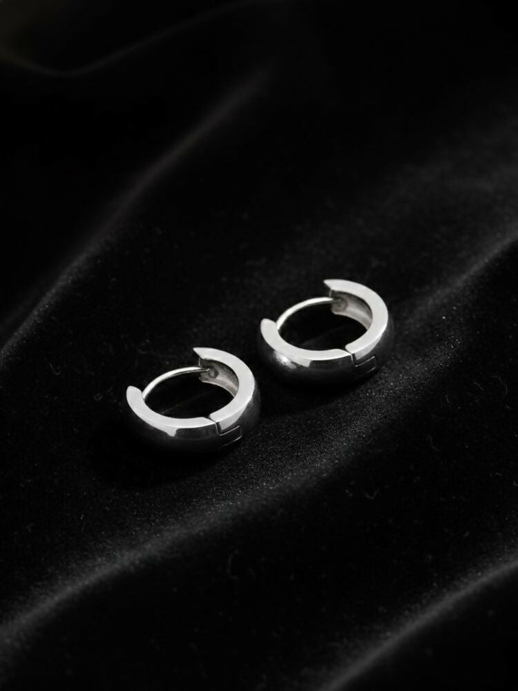 NVR Men's Set of 3 Multicolour Hoop Earrings - Distacart