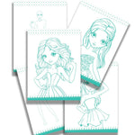 Thumbnail for Dreamland Publications tyle Studio Fashion Sketch Activity Book 2 for Girls Age 4-8 years