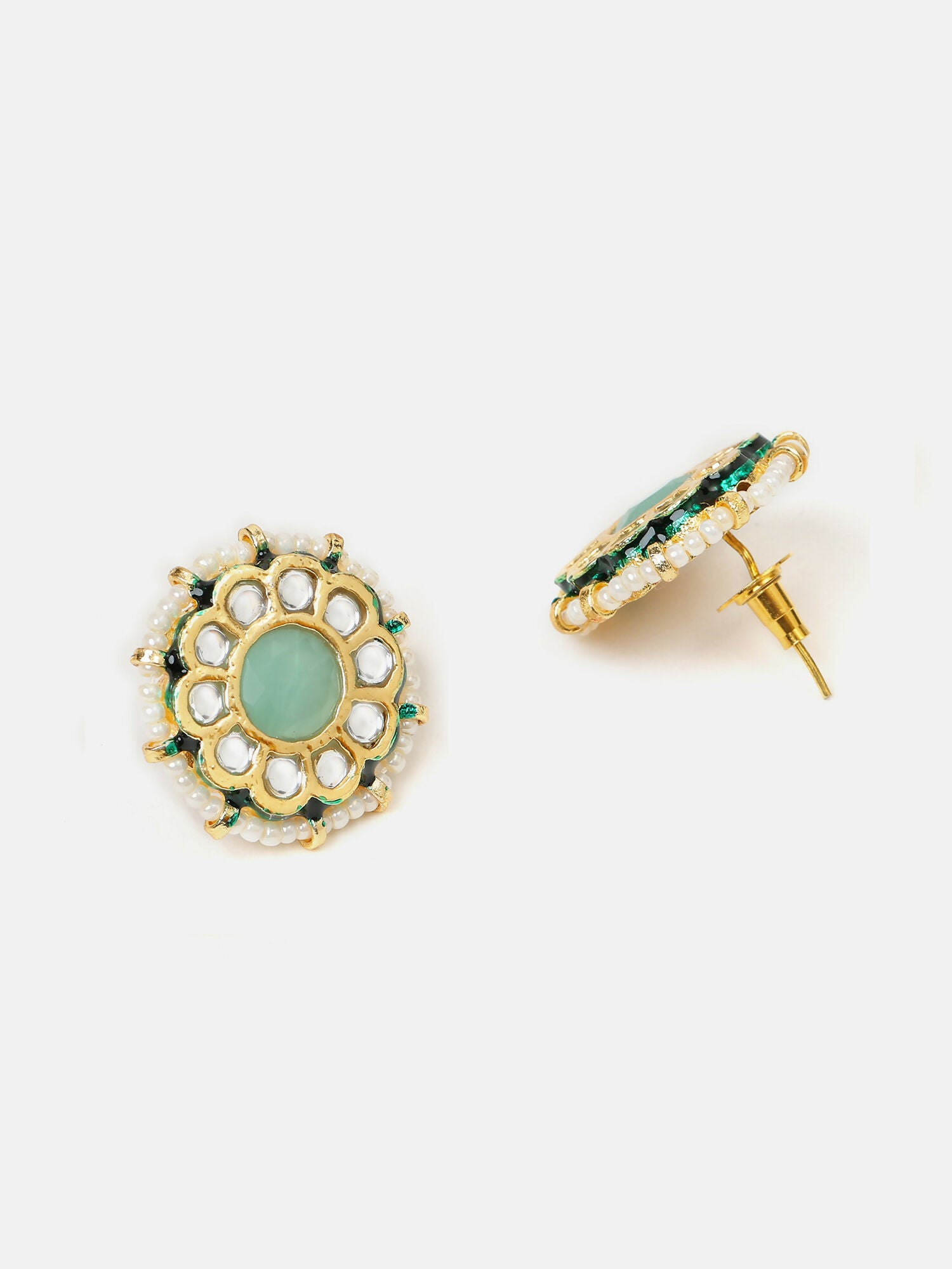 Ruby Raang Kundan Choker Neckpiece With Matching Studs - Distacart