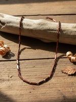Thumbnail for NVR Men's Handcrafted Maroon Rhodium Plated Chain - Distacart