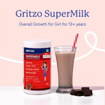 Thumbnail for Gritzo SuperMilk Overall Growth (13+y Girls) (Double Chocolate ) with Super Gummies Strawberry - Distacart