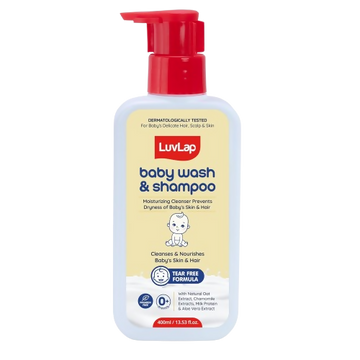 LuvLap Baby Wash & Shampoo with Chamomile, Milk Protein, Oatmeal & Shea Butter - Distacart