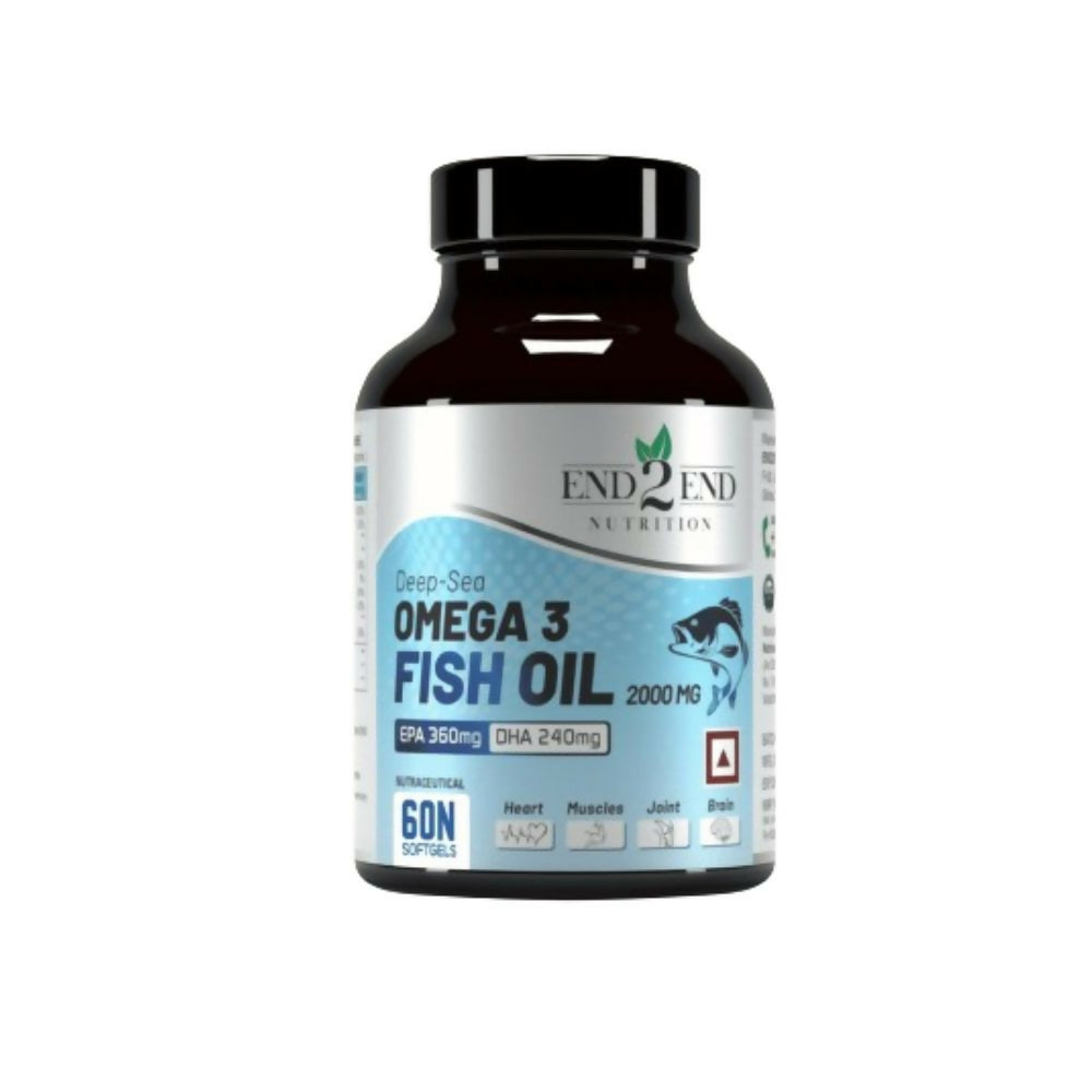 End2End Nutrition Deep Sea Omega 3 Fish Oil Capsules - Distacart