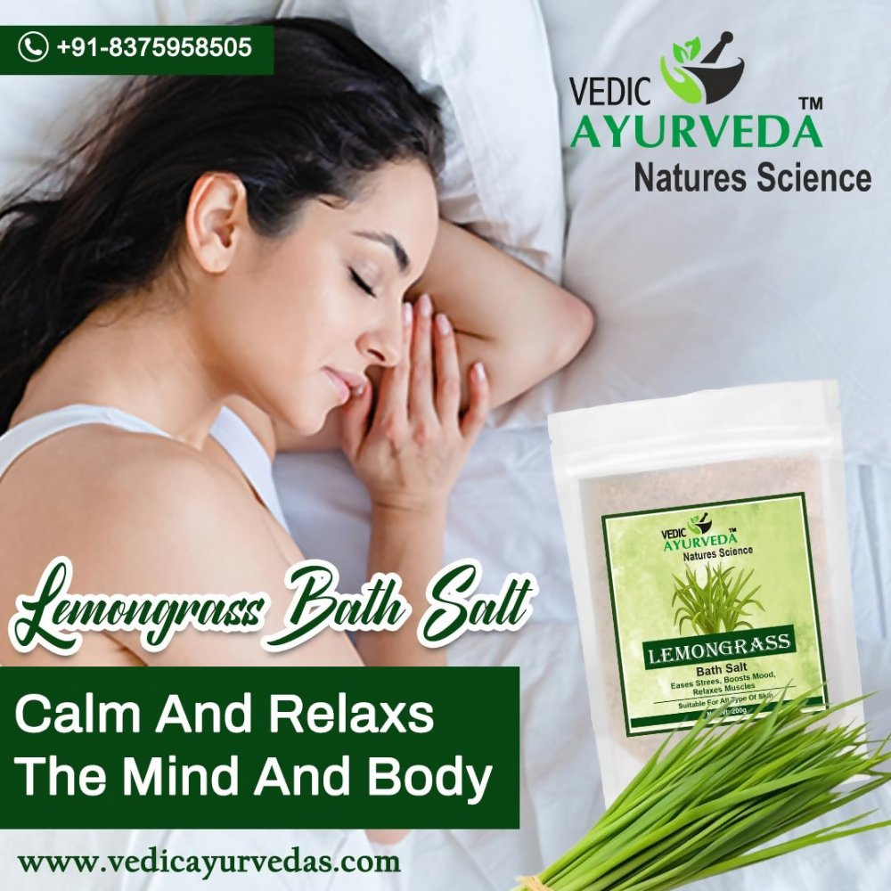 VedicAyurveda Lemongrass Bath Salt - Dista