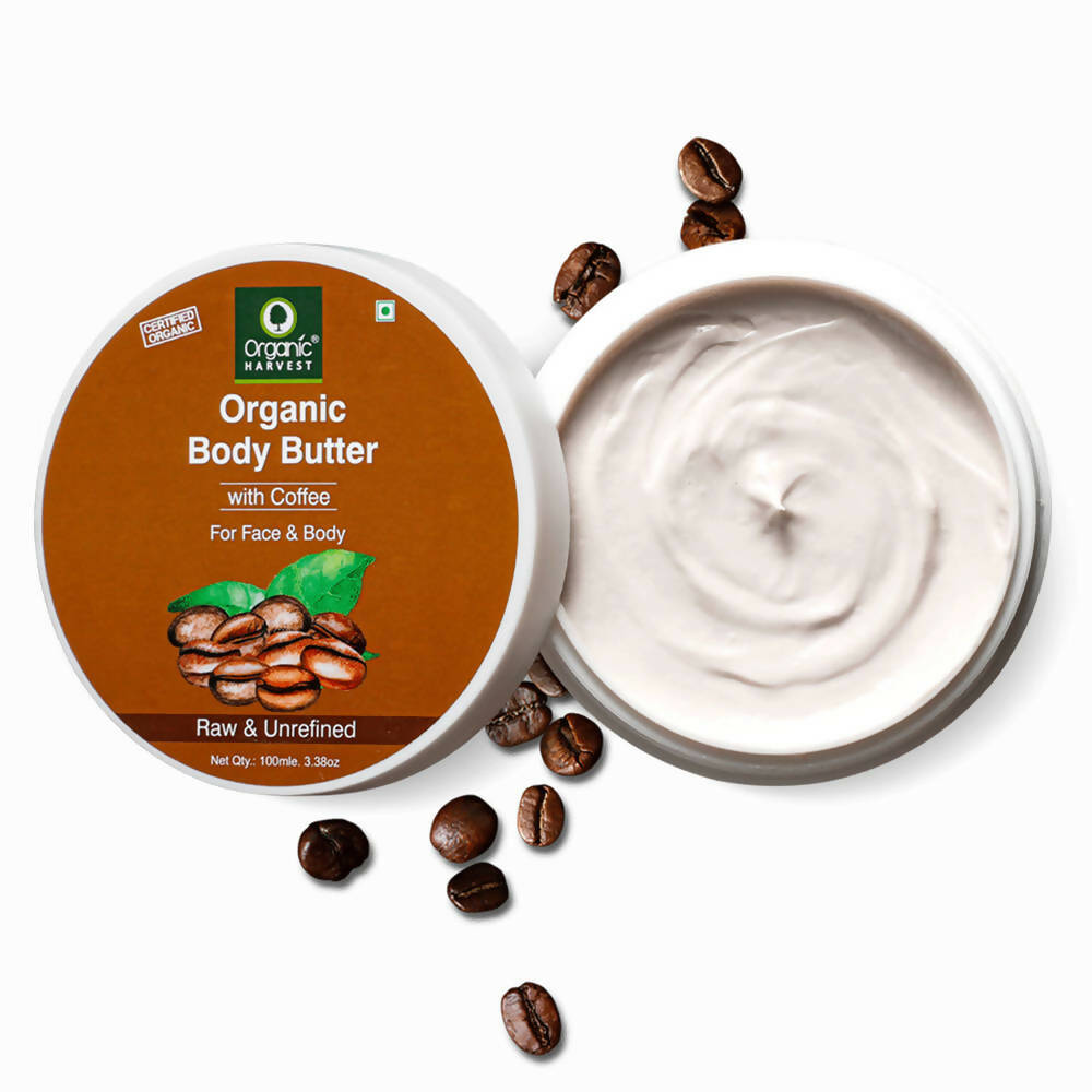 Organic Harvest Organic Body Butter With Coffee For Face & Body - Distacart