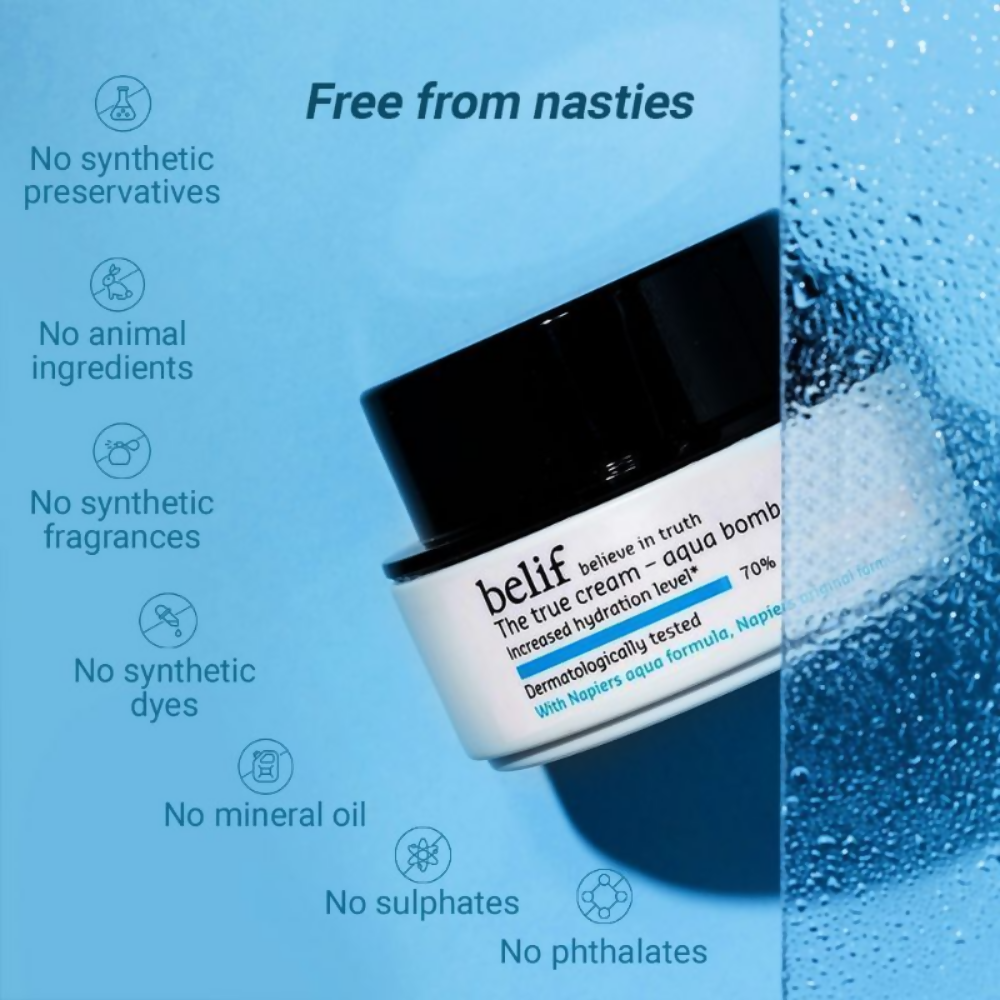 Belif The True Cream Aqua Bomb Dermat Tested Moisturizer - Distacart