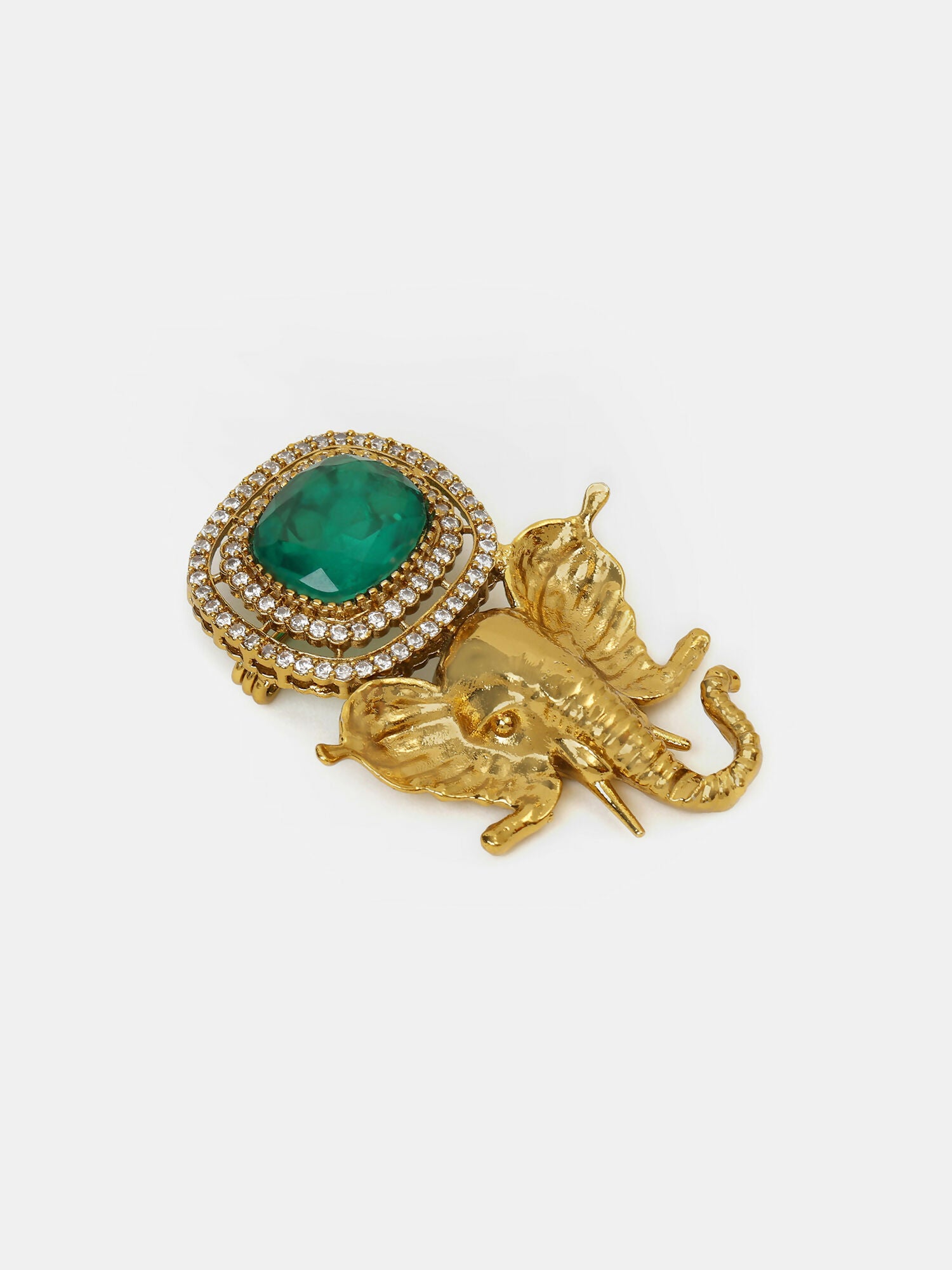 Ruby Raang Ganesha Imprint Brooch - Distacart