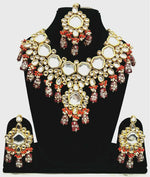 Thumbnail for Joban Fashion Hand Made High Quality Gold Plated Base Metal Alloy Kundan Stone Studded Kundan Jewellery Set - Distacart