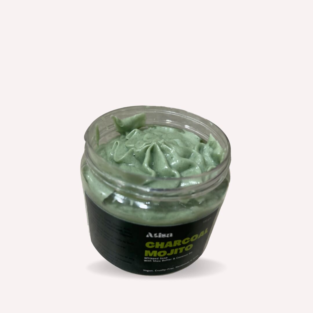 Atisa Charcoal Mojito Whipped Soap - Distacart