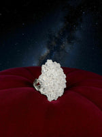 Thumbnail for Inhanns Rang-E-Roshan Adjustable Ring – Handmade Crystal Statement Ring - White - Distacart