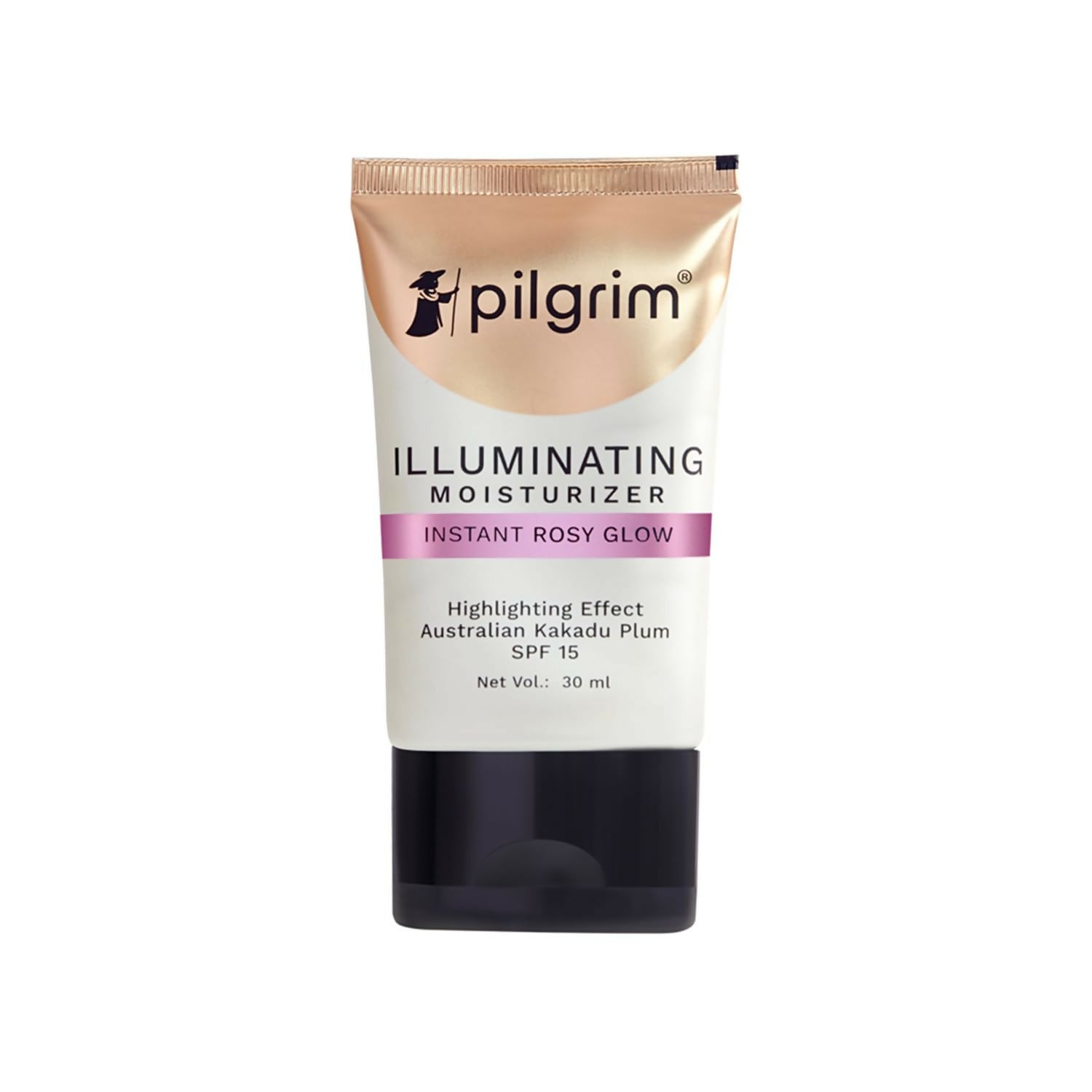 Pilgrim Illuminating Moisturizer For Instant Rosy Glow & SPF 15 with Australian Kakadu Plum - Distacart