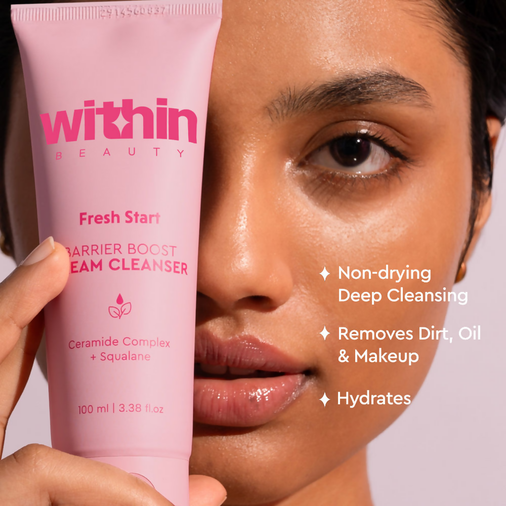 Within Beauty Fresh Start Barrier Boost Cream Face Cleanser - Distacart
