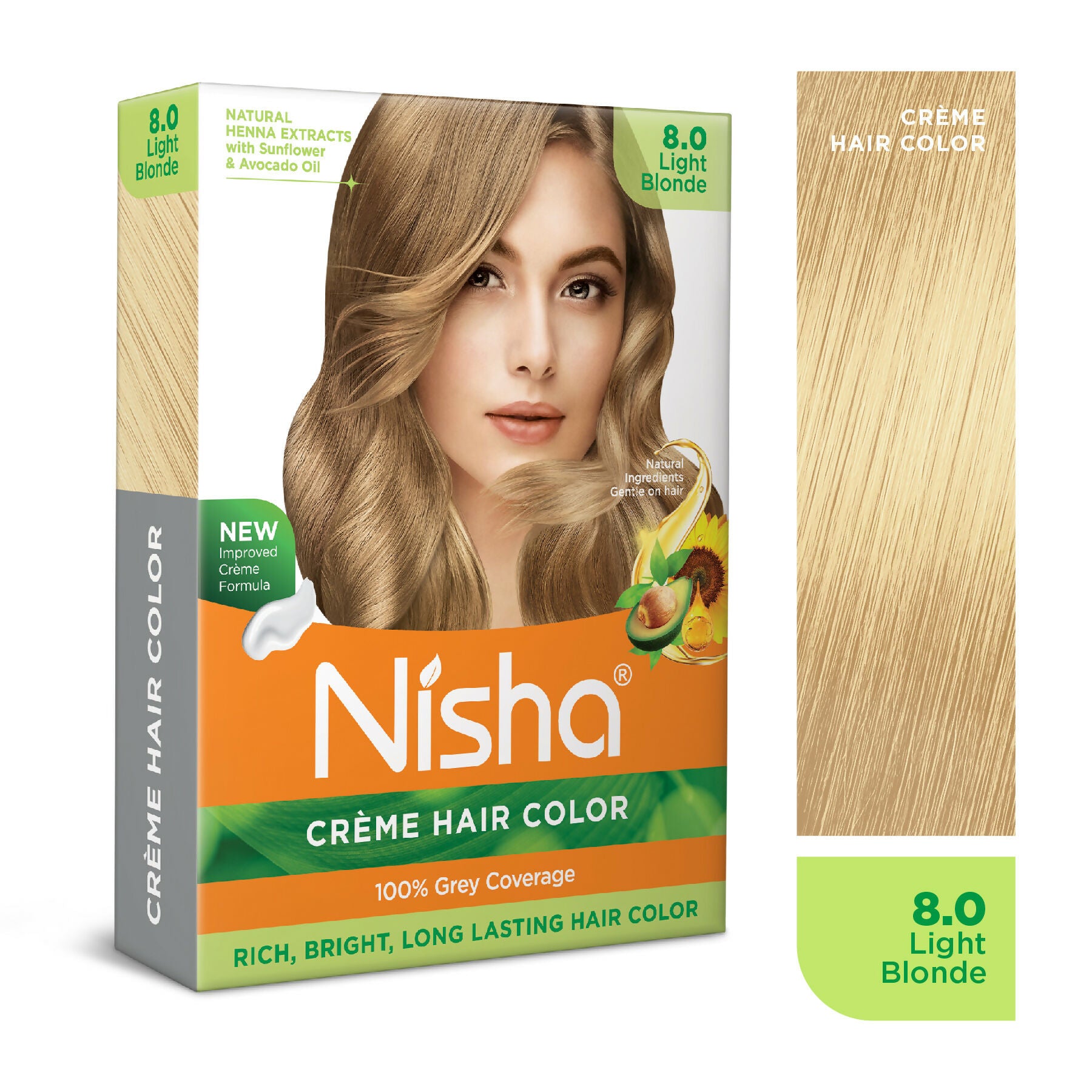 Nisha Creme Hair Color for Women - Light Blonde - Distacart