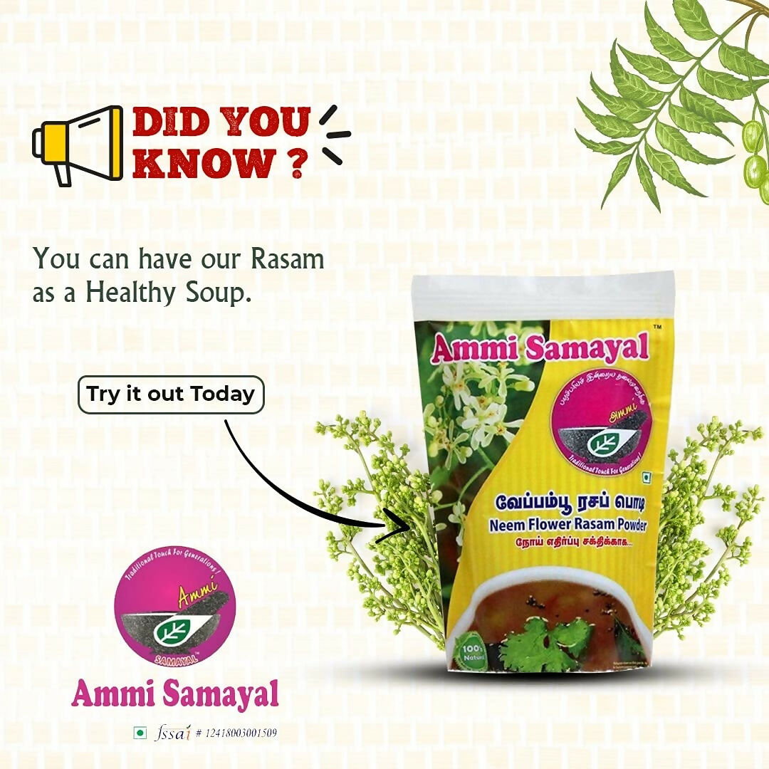 Ammi Samayal Neem Flower (Veppampoo) Instant Rasam/Soup Mix - Distacart