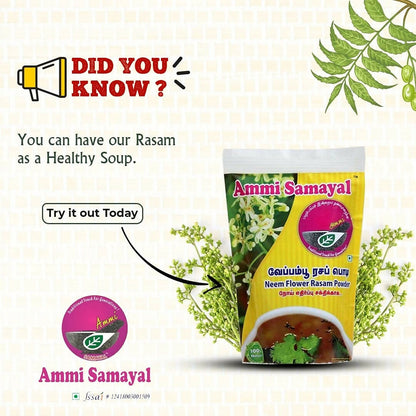 Ammi Samayal Neem Flower (Veppampoo) Instant Rasam/Soup Mix - Distacart