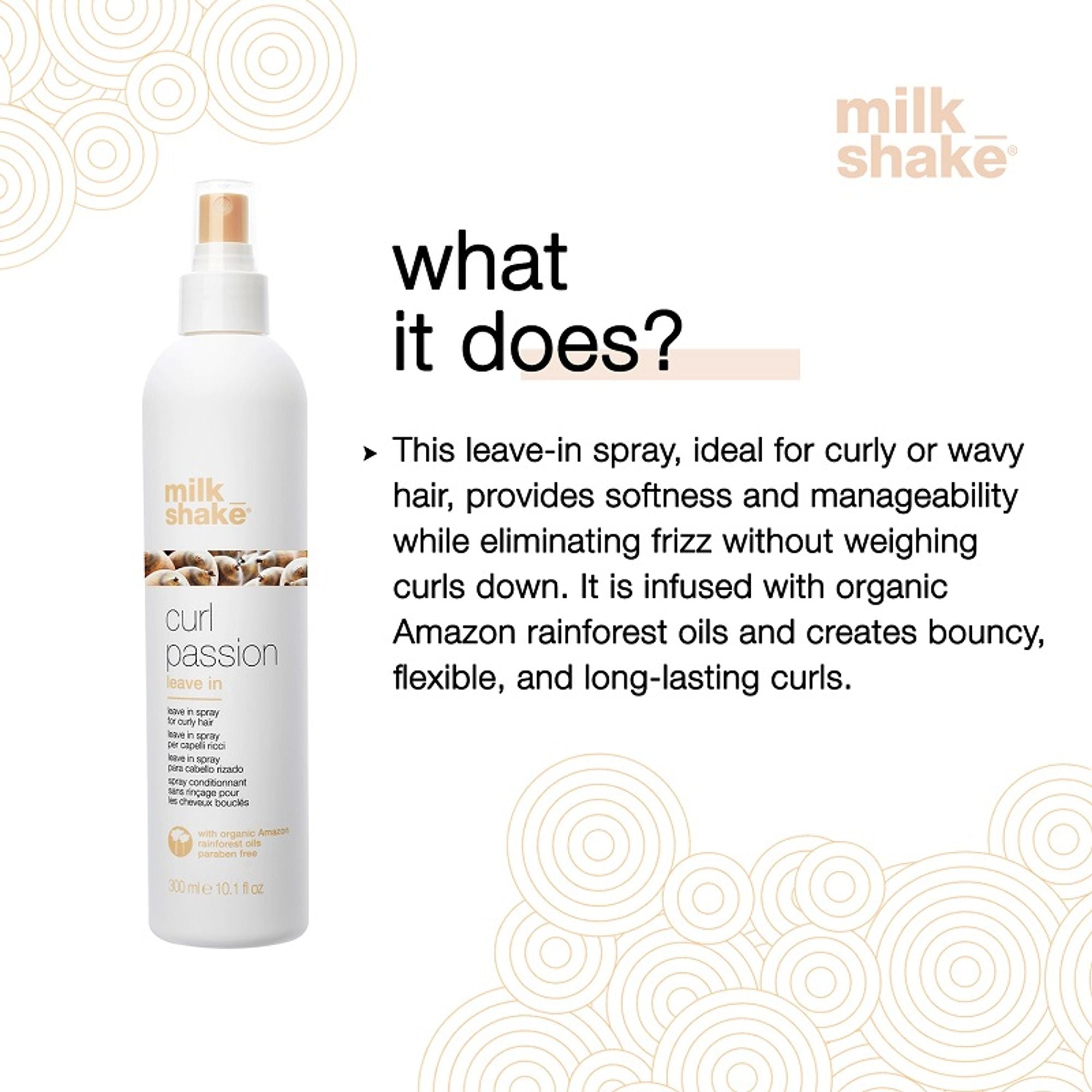Milkshake Curl Passion leave in Conditioner