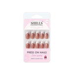 Thumbnail for shills professional reusable press on nails french almond spn735