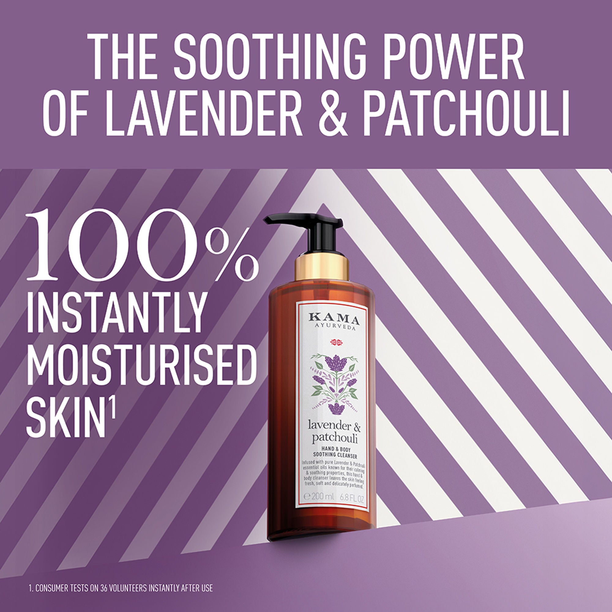 Kama Ayurveda Lavender & Patchouli Calming & Refreshing with Paraben Free Body Cleanser - Dista