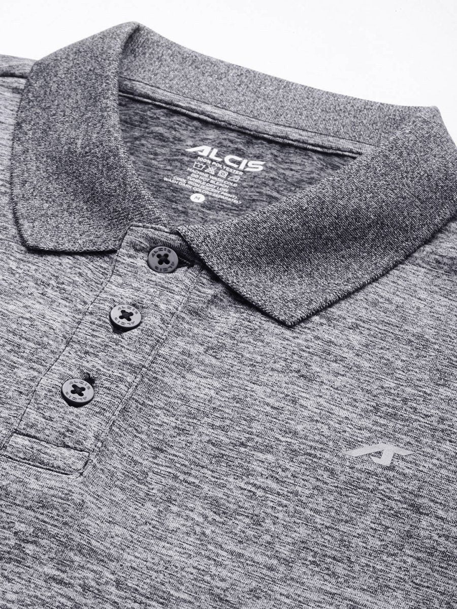 Alcis Men Polo Collar Anti Static Slim Fit T-shirt - Distacart