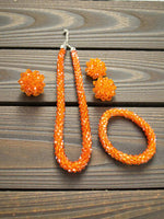Thumbnail for Inhanns Rangshine 4-In-1 Crystal Glam Set - Handmade - Orange - Distacart