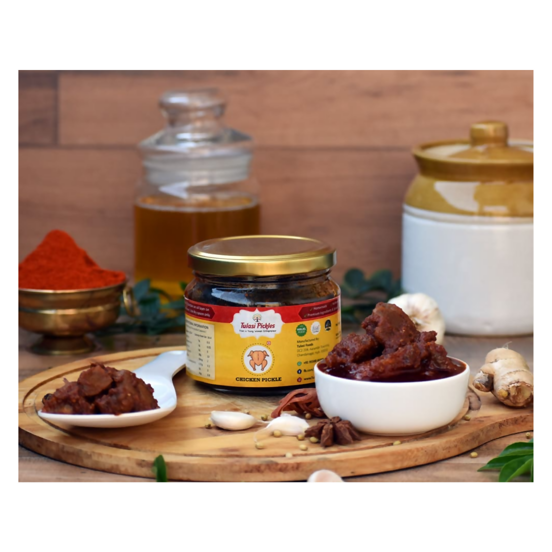 Tulasi Pickles Chicken Boneless Pickle - Distacart