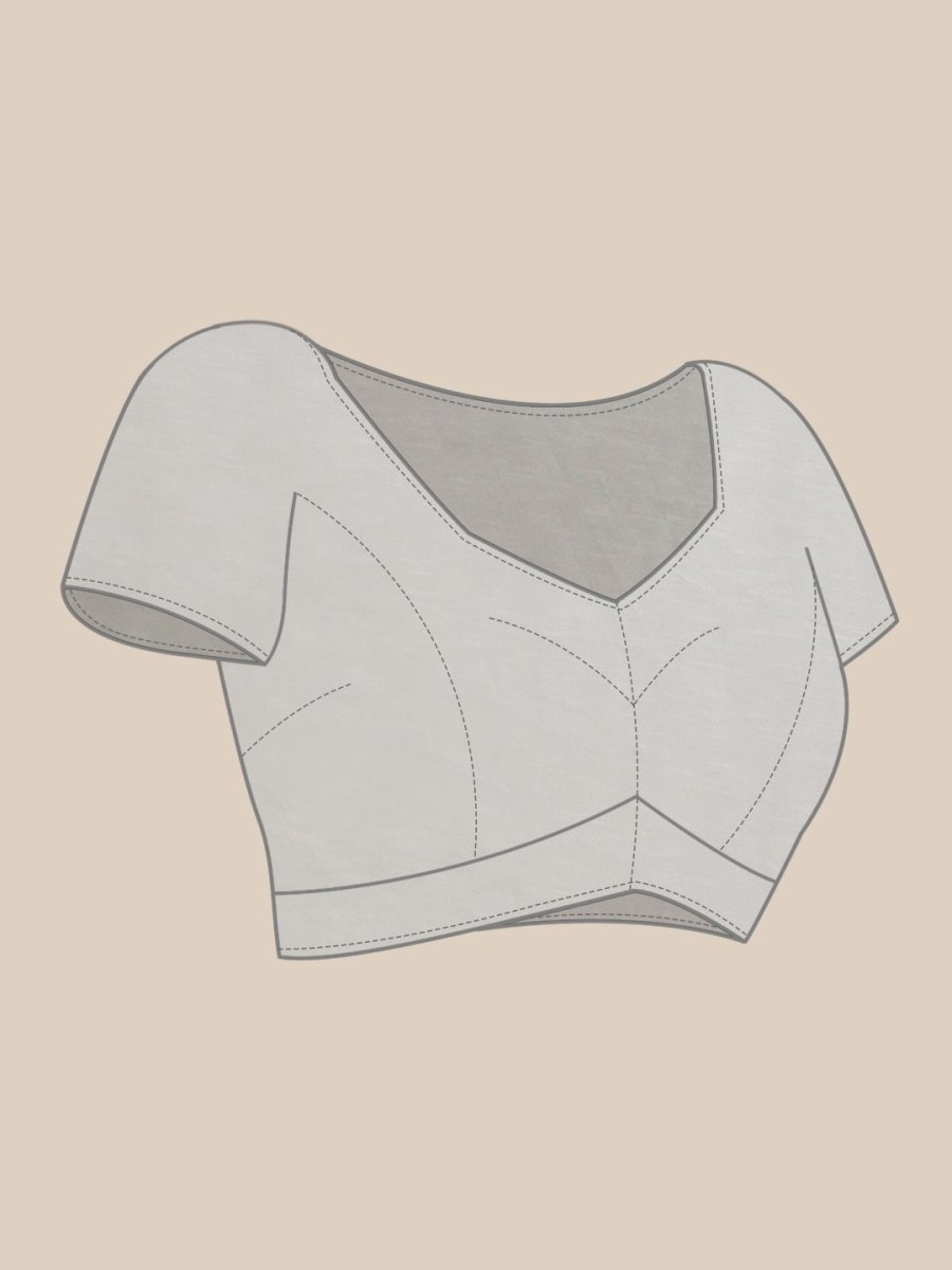 Anouk White Embellished Border Saree - Distacart