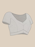 Thumbnail for Anouk White Embellished Border Saree - Distacart