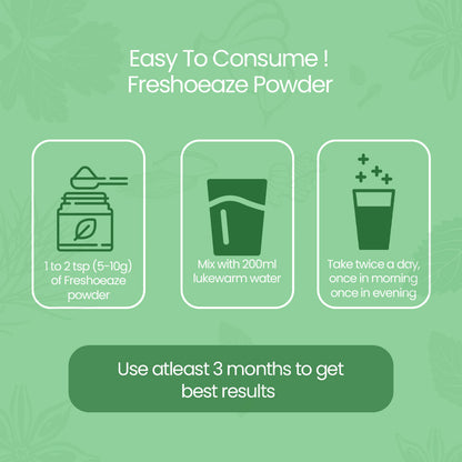 how to use Freshoeaze Powder