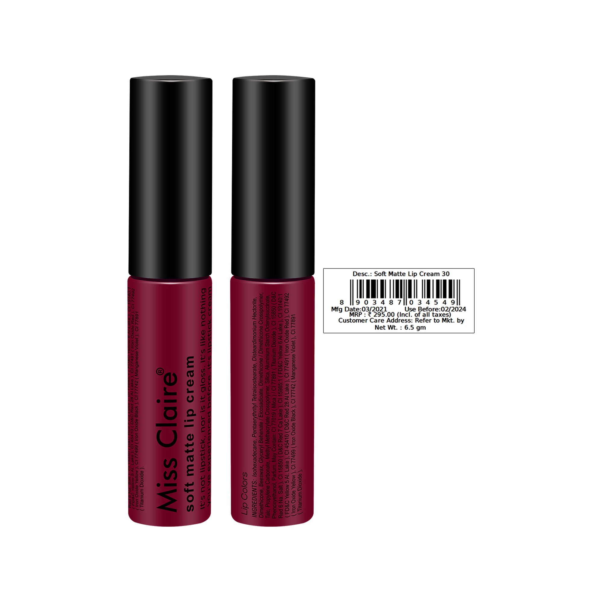 Miss Claire Soft Matte Lip Cream - 30