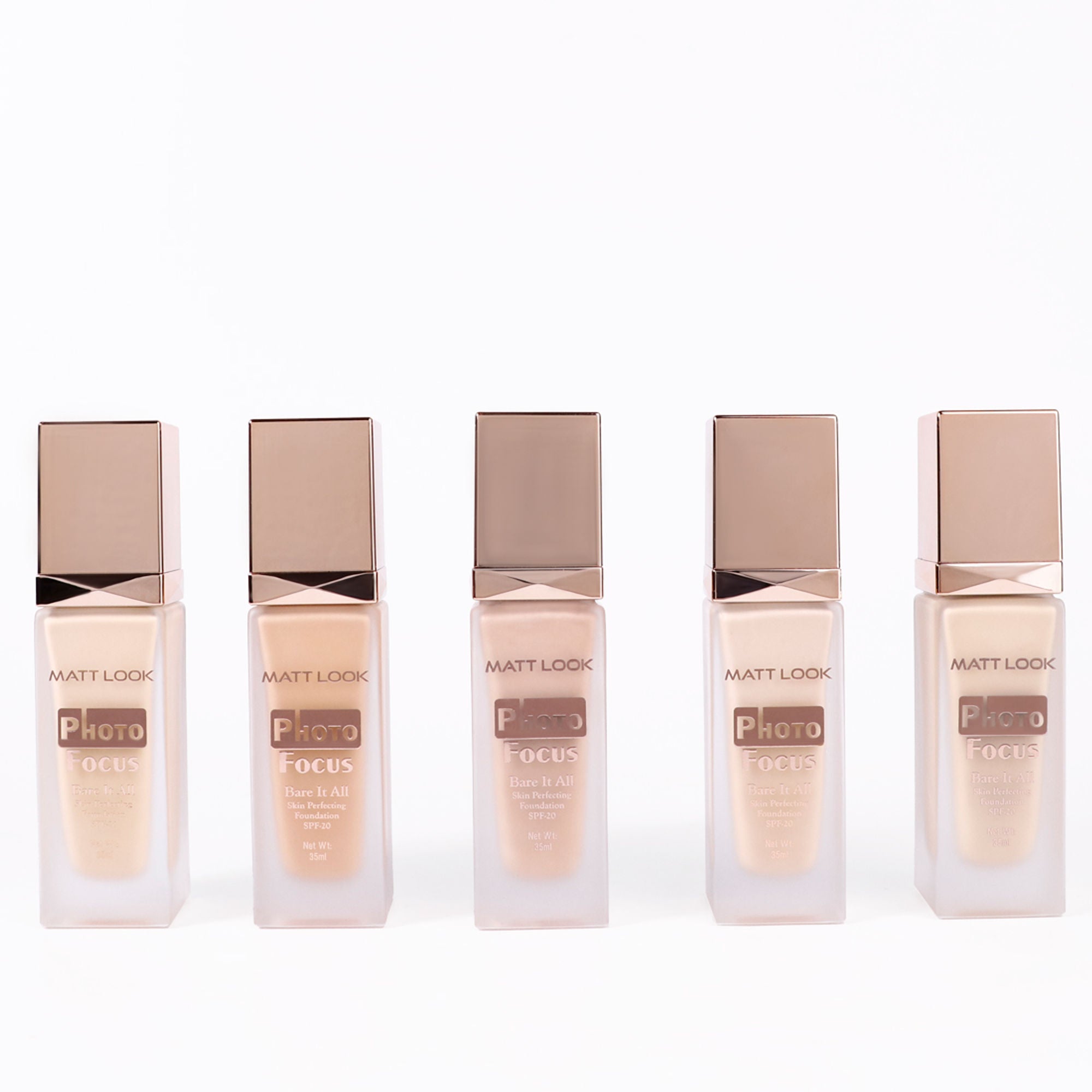 Matt Look Photo Focus Bare It All Skin Perfecting Foundation - Worthy Almond - Distacart