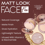 Thumbnail for Matt Look Face Fix Ultimate Set Compact Powder - Natural Nude - Distacart