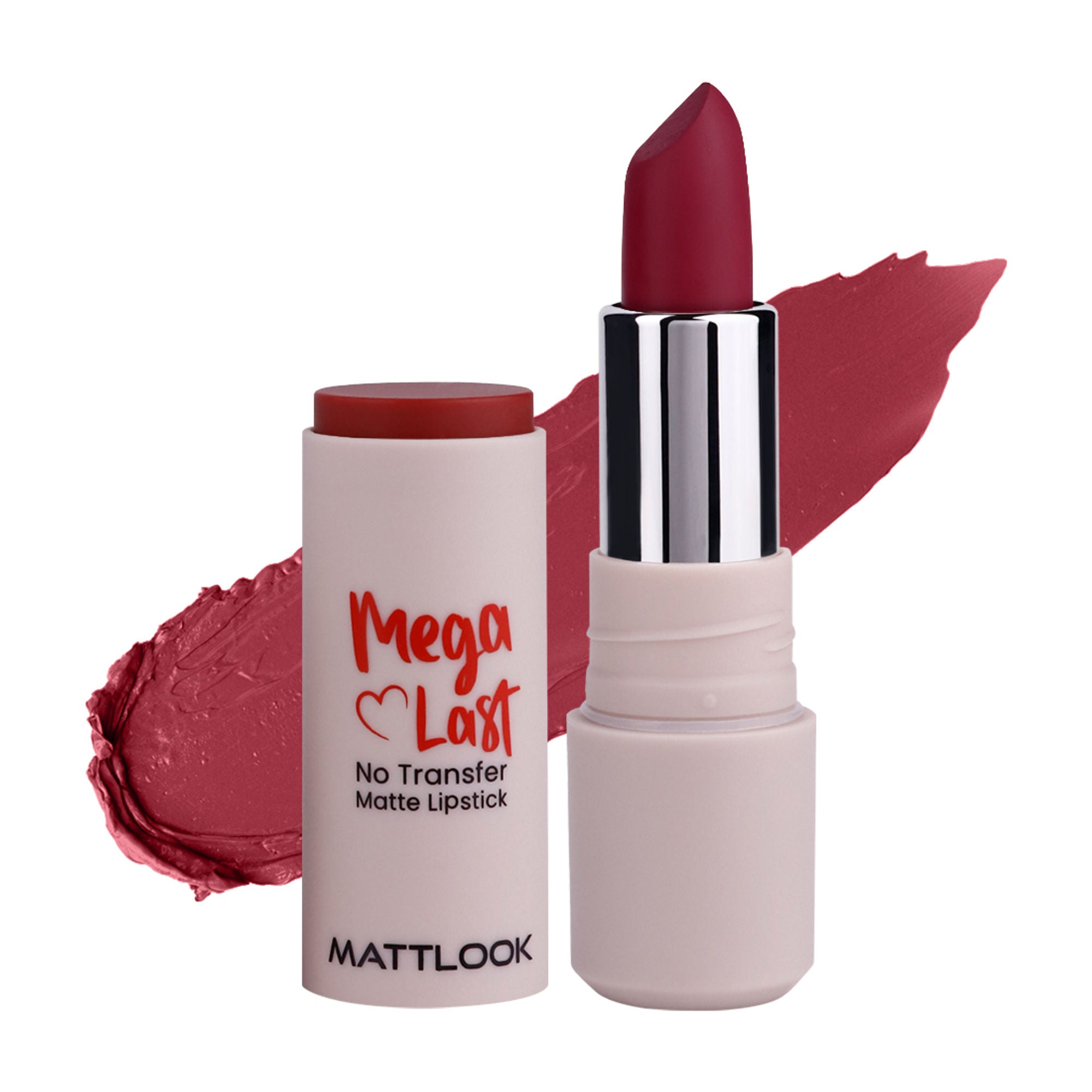 Matt Look Mega Last No Transfer Matte Lipstick - Maroon Crush