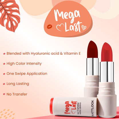 Matt Look Mega Last No Transfer Matte Lipstick - Mauve Baby - Distacart
