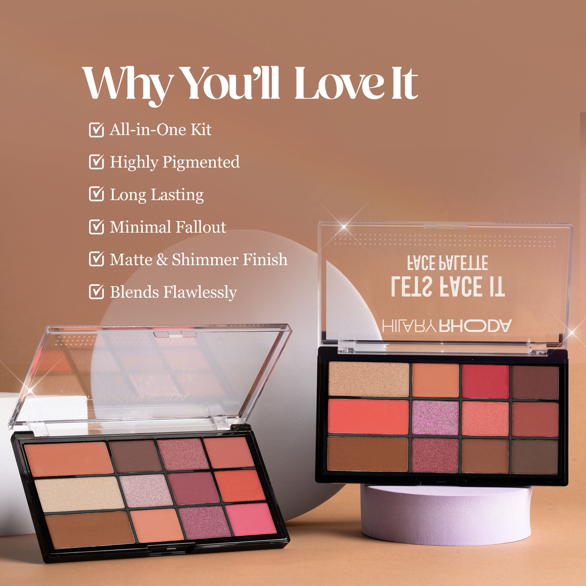 Hilary Rhoda Lets Face It Face Palette - Sun Downer 02 - Distacart