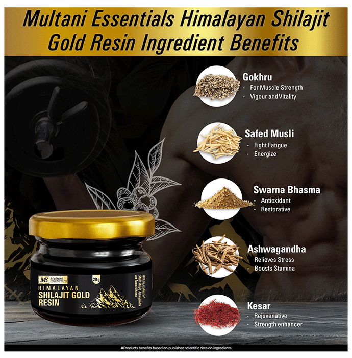 Multani Essentials Himalayan sj Gold Resin