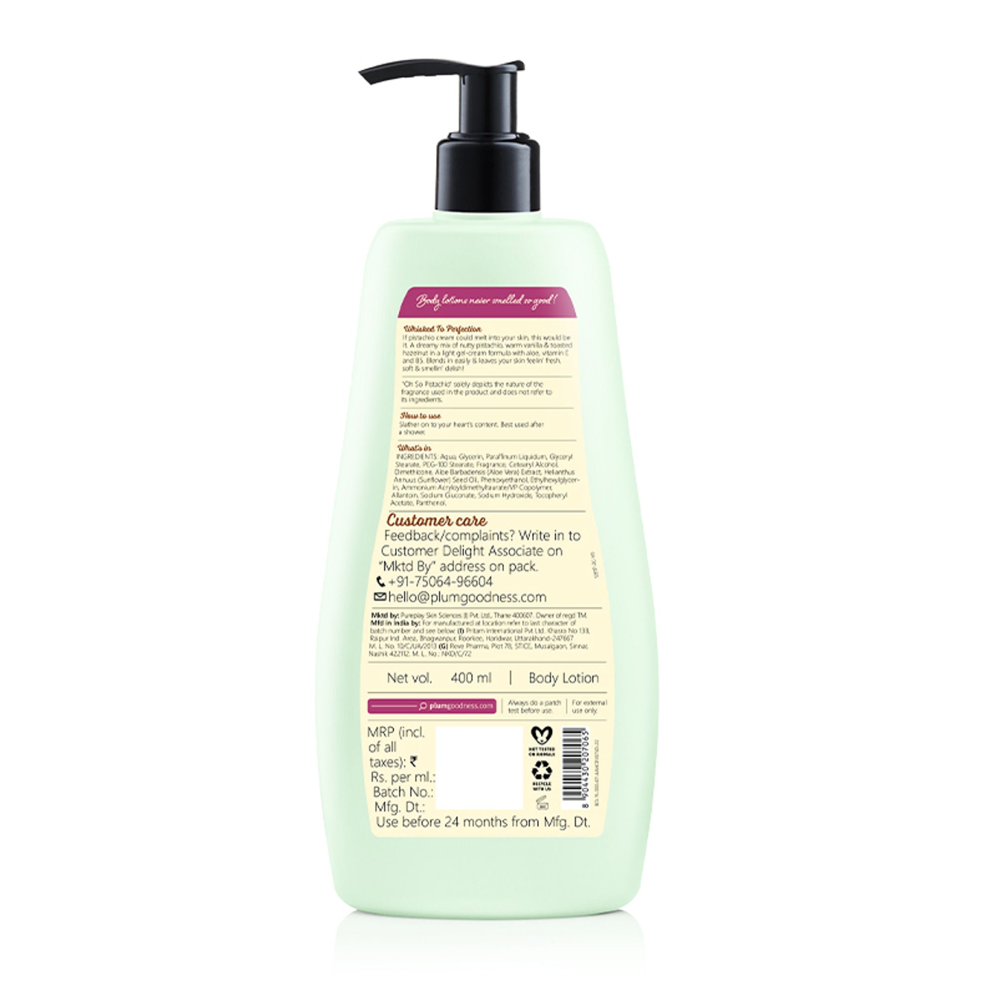 Plum BodyLovin' Oh So Pistachio Body Lotion - Distacart