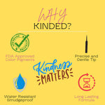 Thumbnail for kinded liquid metallic eye liner golden glaze