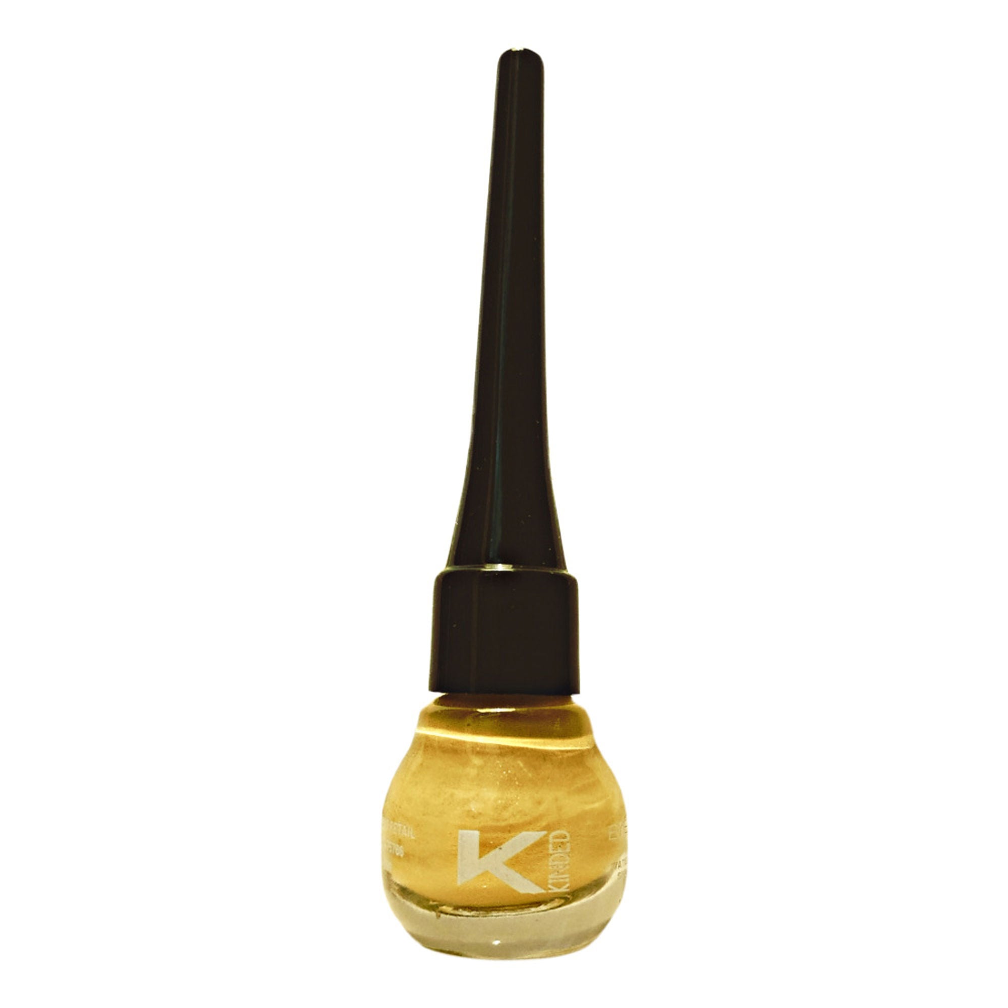 kinded liquid metallic eye liner golden glaze