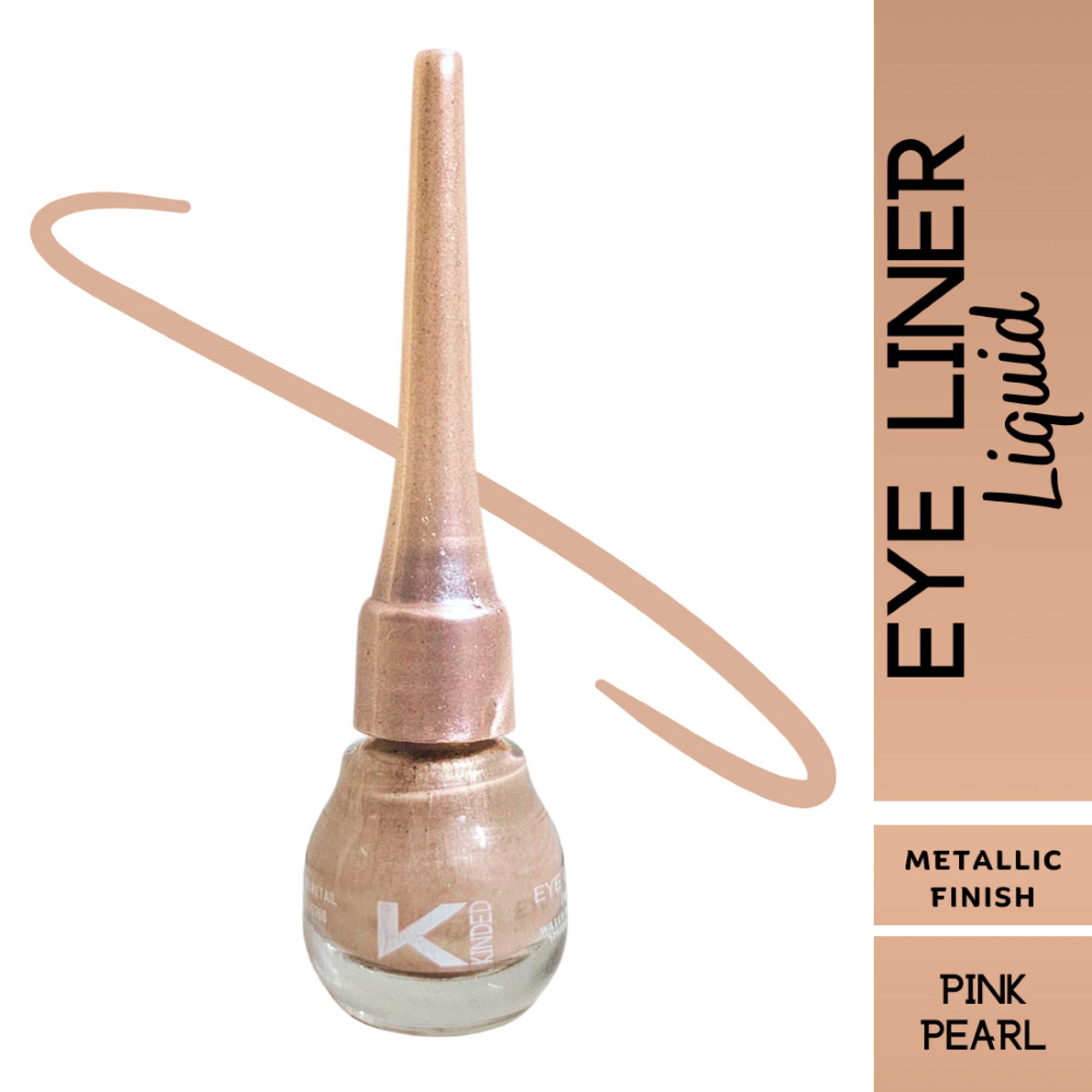kinded liquid metallic eye liner pink pearl