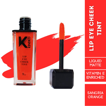 kinded lip eye cheek tint with vitamin e enriched 08 sangria orange