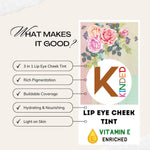 Thumbnail for kinded lip eye cheek tint with vitamin e enriched 08 sangria orange