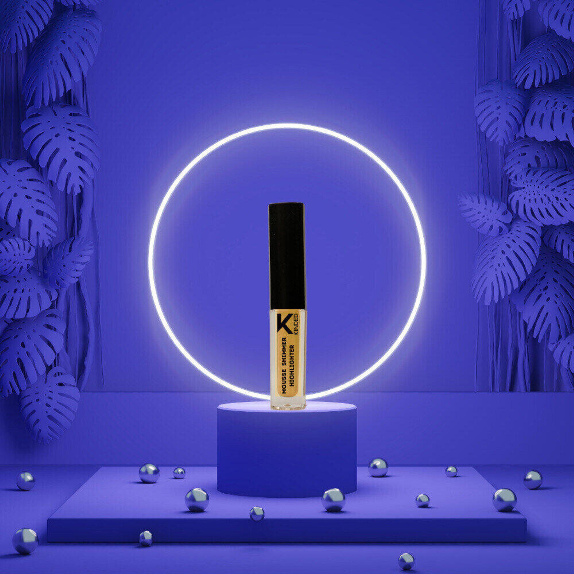 kinded mousse shimmer highlighter golden glaze