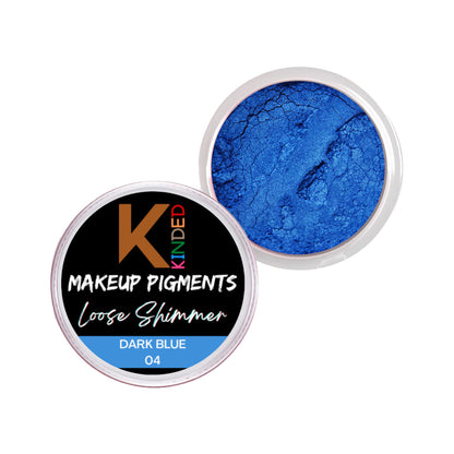 kinded loose shimmer makeup foil pigments powder dark blue